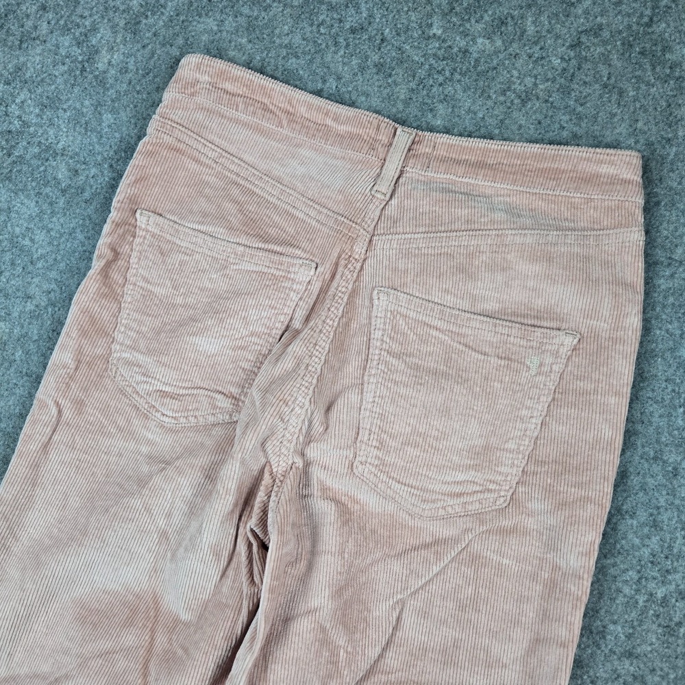 Pilcro Corduroy Pants Womens 27x25 Scotty Cuffed High Rise Straight Leg Rose - Picture 5 of 11